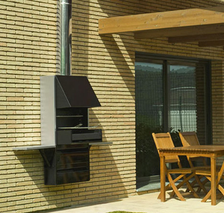 Illustration for article titled Wall-Mounted Grill Saves Space, Probably Won't Burn Down Your House